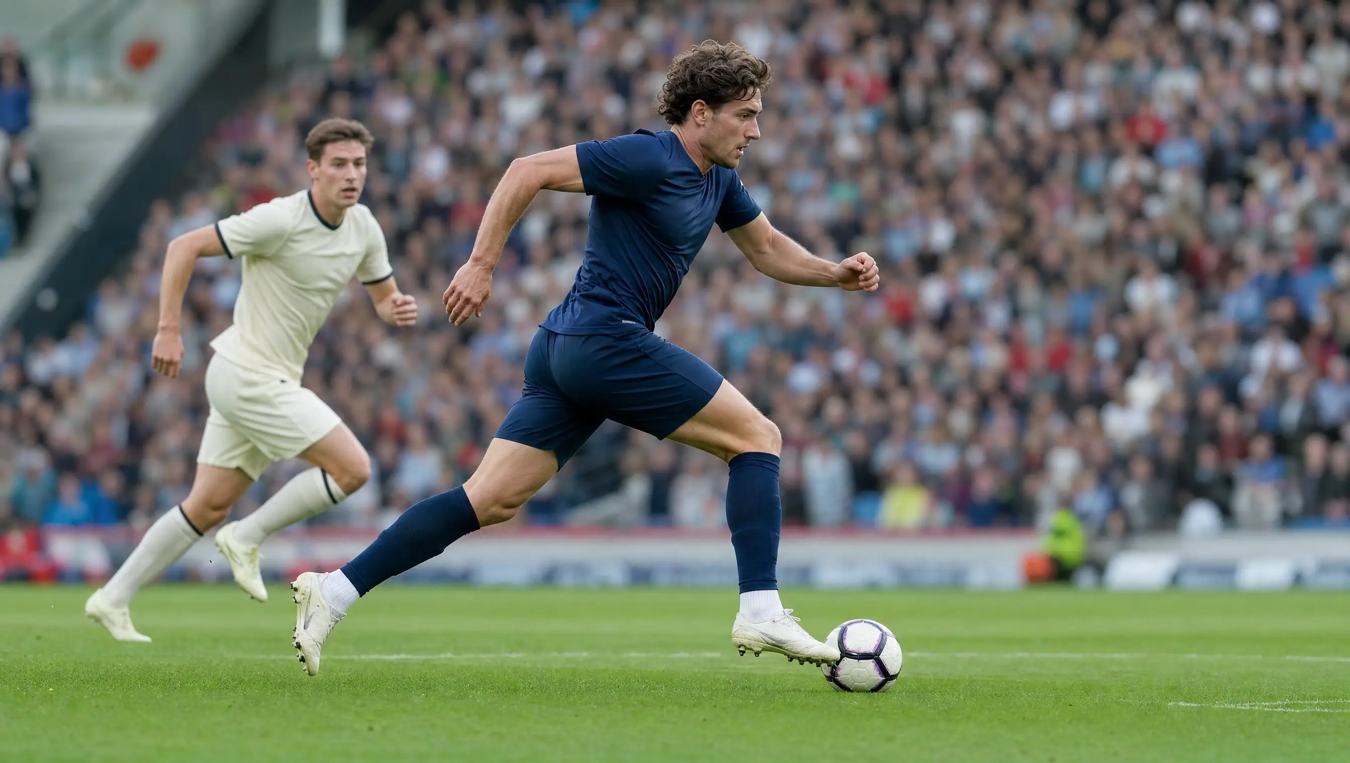 Football players and match officials represented as synchronized observations